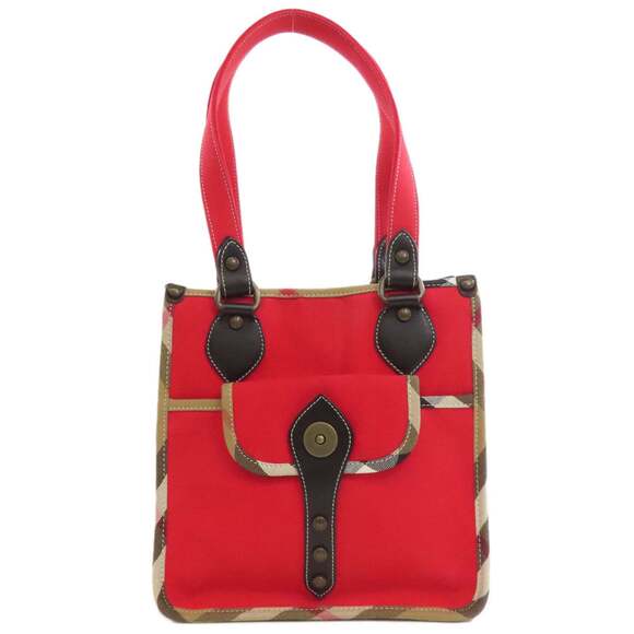 BURBERRY Handbags - Burberry Nova Check Canvas Handbag for Women BURBERRY